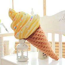 Load image into Gallery viewer, Lifelike Plush Ice Cream Cone Stuffed Toy Kids Huggable Food Pillow Summer Decorative Plush Pillow Bed Chair Sofa 30/46/66/86cm
