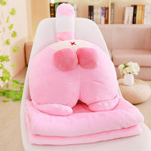 Load image into Gallery viewer, Super Cute Sexy Cat Hip Butt Plush Pillows Cartoon Stuffed Animals Kitten Buttocks Cushions with Blanket Kids Toys Xmas Gifts
