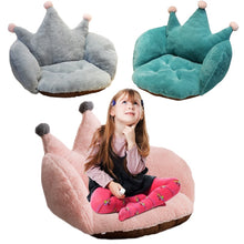 Load image into Gallery viewer, 1pc Cartoon Crown Shape Chair Cushion Kawaii Ins Fashion Back Cushion Soft Cuddly Stuffed Toys Dolls Girls Xmas Birthday Gifts

