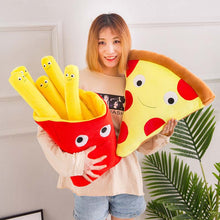 Load image into Gallery viewer, Baby Pizza Pillows French Fries Pillow Pizza Plush Toys Soft Cushion Pillow Boy Girl Gift Kids Dolls Birthday Gift Present Child
