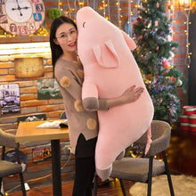 Load image into Gallery viewer, Hugging Decoration Pig Pillow Gift Cuddly Kids Down Baby Stuffed Lovely Soft Unisex Plush Doll Girlfriend PP Cotton
