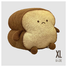 Load image into Gallery viewer, Emotional Bread Toast Plush Pillow Happy Angry Cartoon with Legs S-XL Snack Decor Food Pillow
