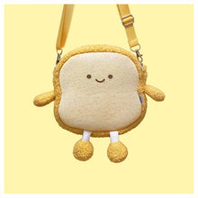 Load image into Gallery viewer, Emotional Bread Toast Plush Pillow Happy Angry Cartoon with Legs S-XL Snack Decor Food Pillow
