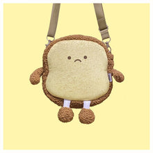 Load image into Gallery viewer, Emotional Bread Toast Plush Pillow Happy Angry Cartoon with Legs S-XL Snack Decor Food Pillow
