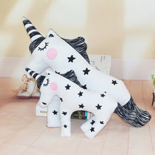 Load image into Gallery viewer, Kawaii Unicorn Teeth Stripe Rabbit Plush Pillow Toys Down Cotton Plush Unicorn Cushions Plush Animals Toys Gifts For Kids Girls
